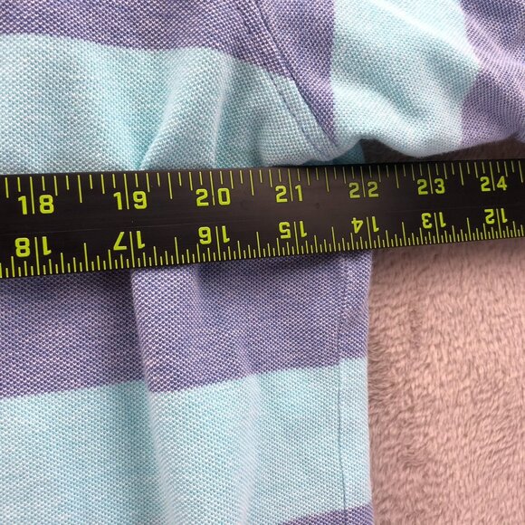 2 Izod Mens Polo Shirt Large Lot Of Two Short Sleeve Striped Casual Classic - Picture 8 of 15